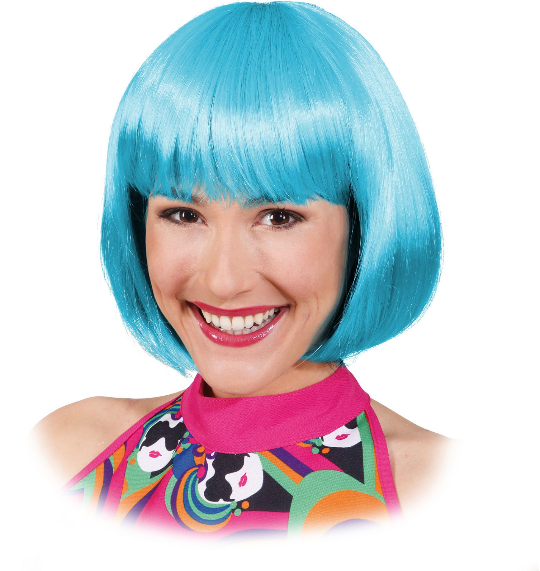 Pagenkopf Perücke Sexy Lola türkis