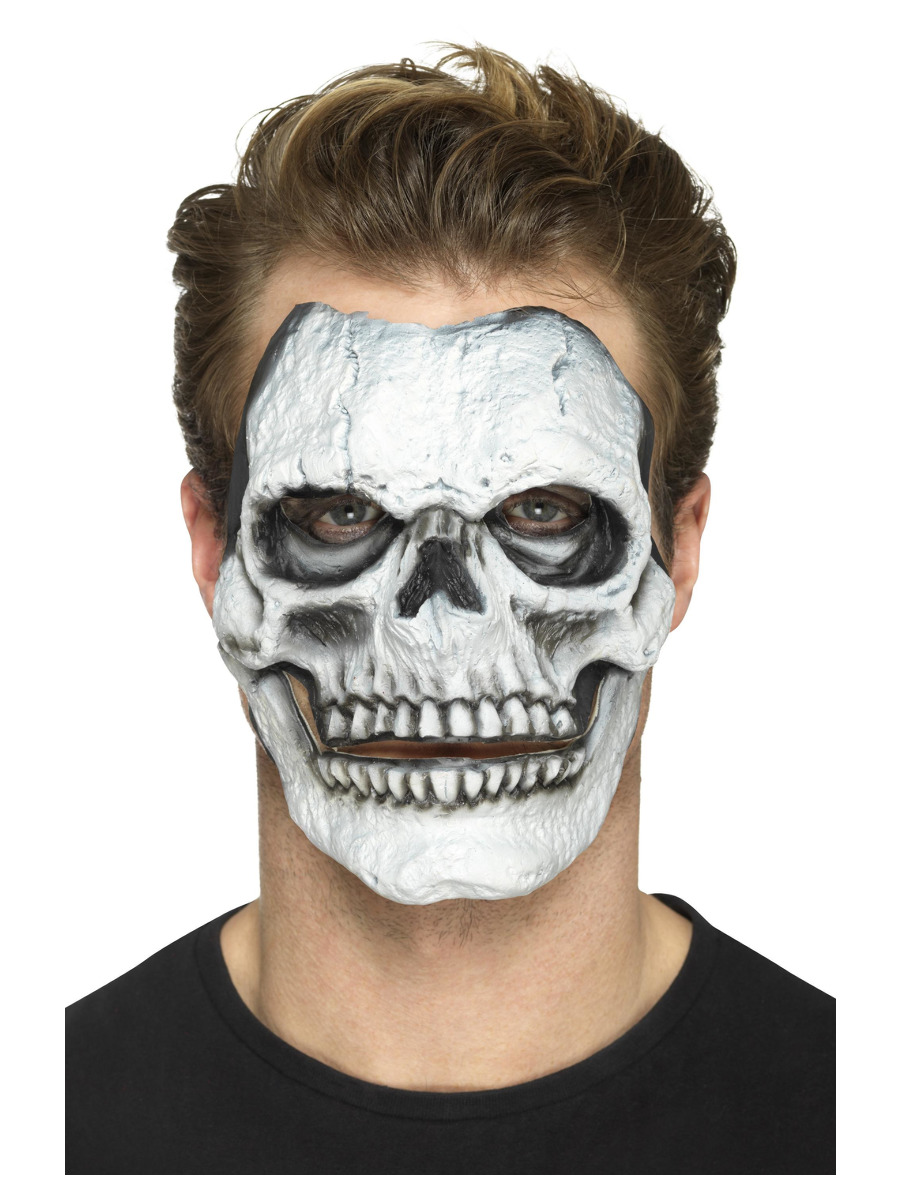 Totenkopf Gesicht 2teilige Latex Applikation