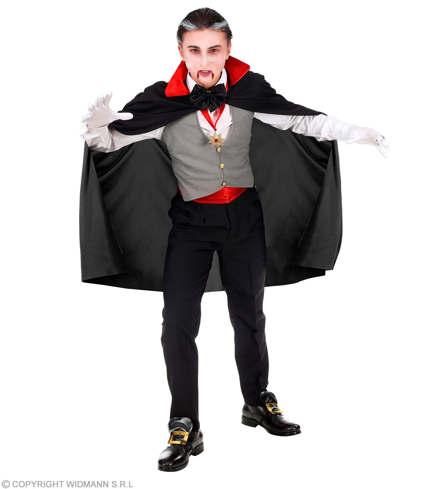 Vampir  Gr. 128  Weste mit Umhang