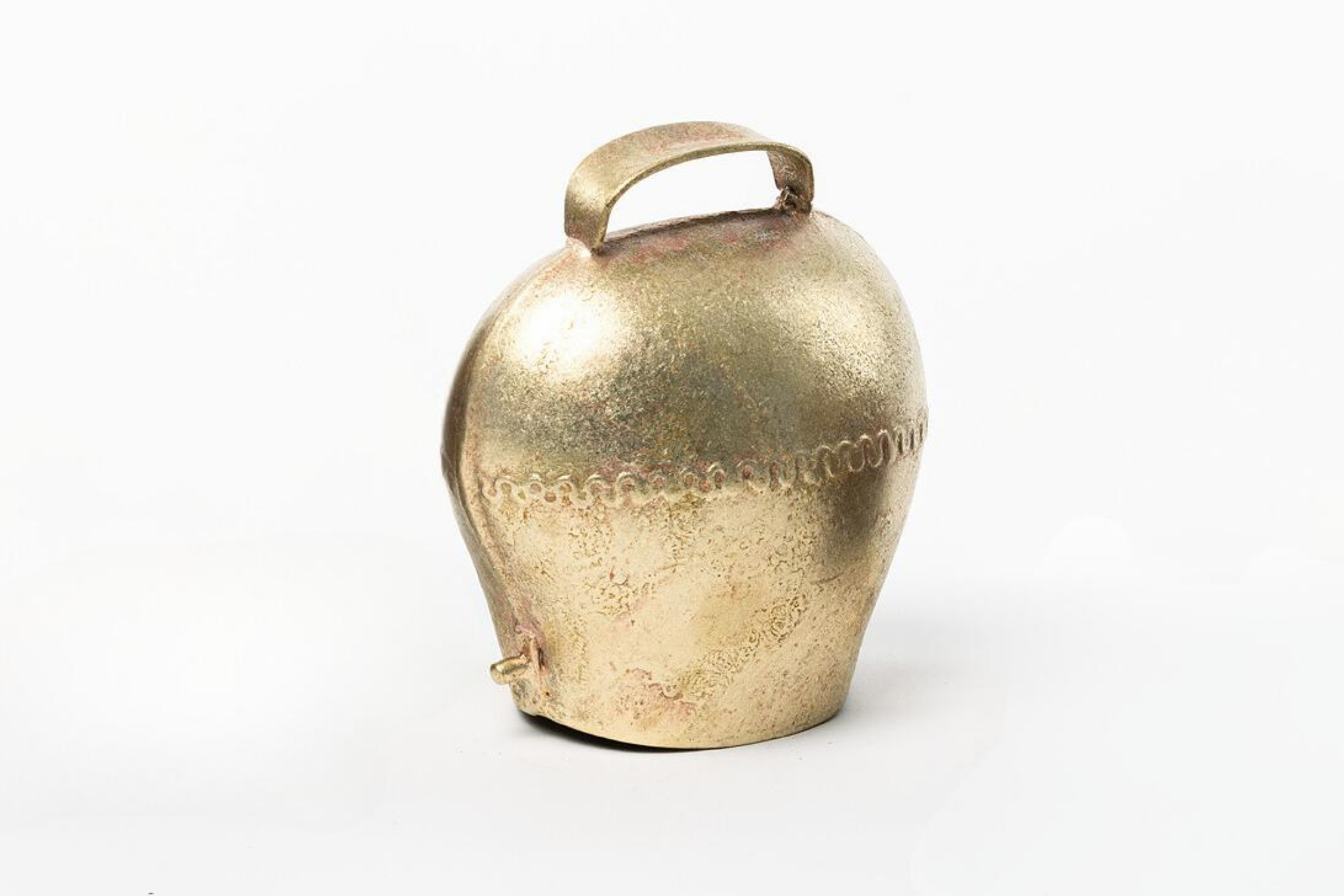 Glocke Schmiedeeisen Gold  ca.15x16,5cm