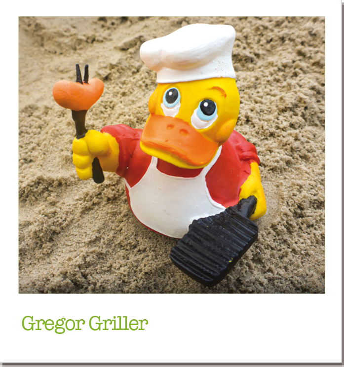 Chef am Griller Ente Naturkautschuk