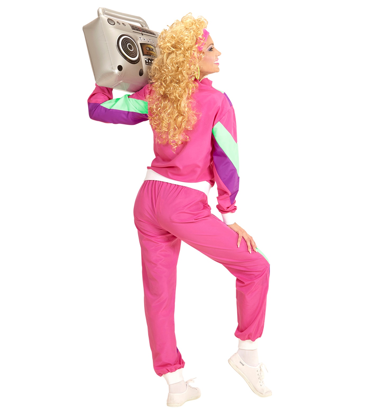 80er Jahre pink Traningsanzug SMALL für Damen und Herren