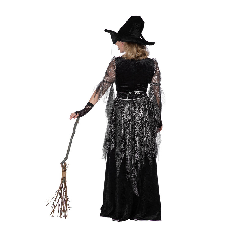 Spider Witch Kleid  Gr.44 silber-schwarz