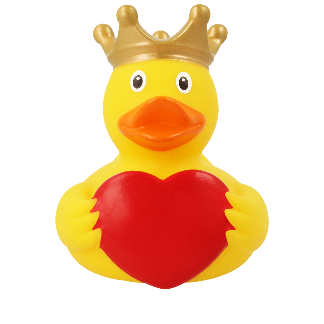 Gelbe Ente mit Gruss Herz ca. 8,5cm