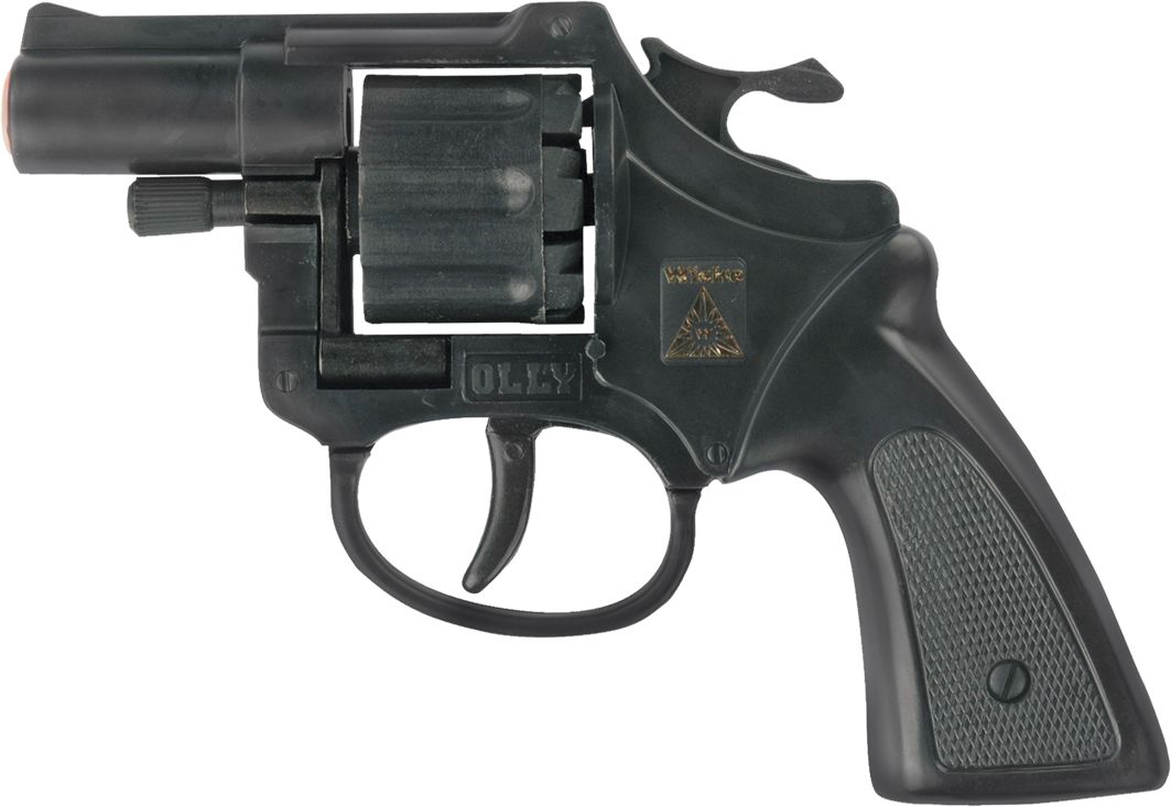 Olly 8 Schuss Agenten Pistole schwarz