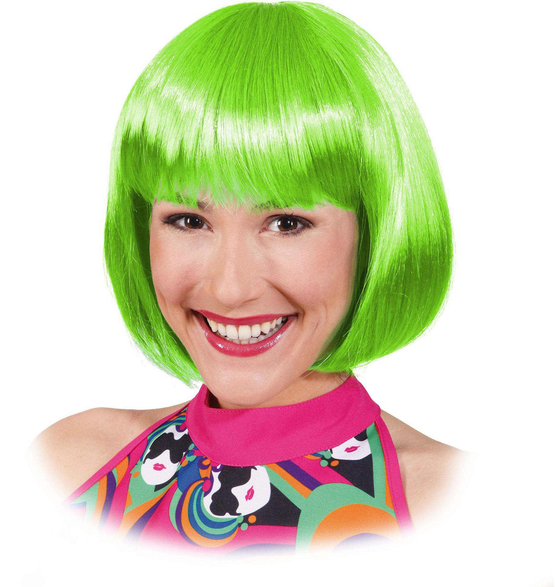 Pagenkopf Perücke Sexy Lola grün