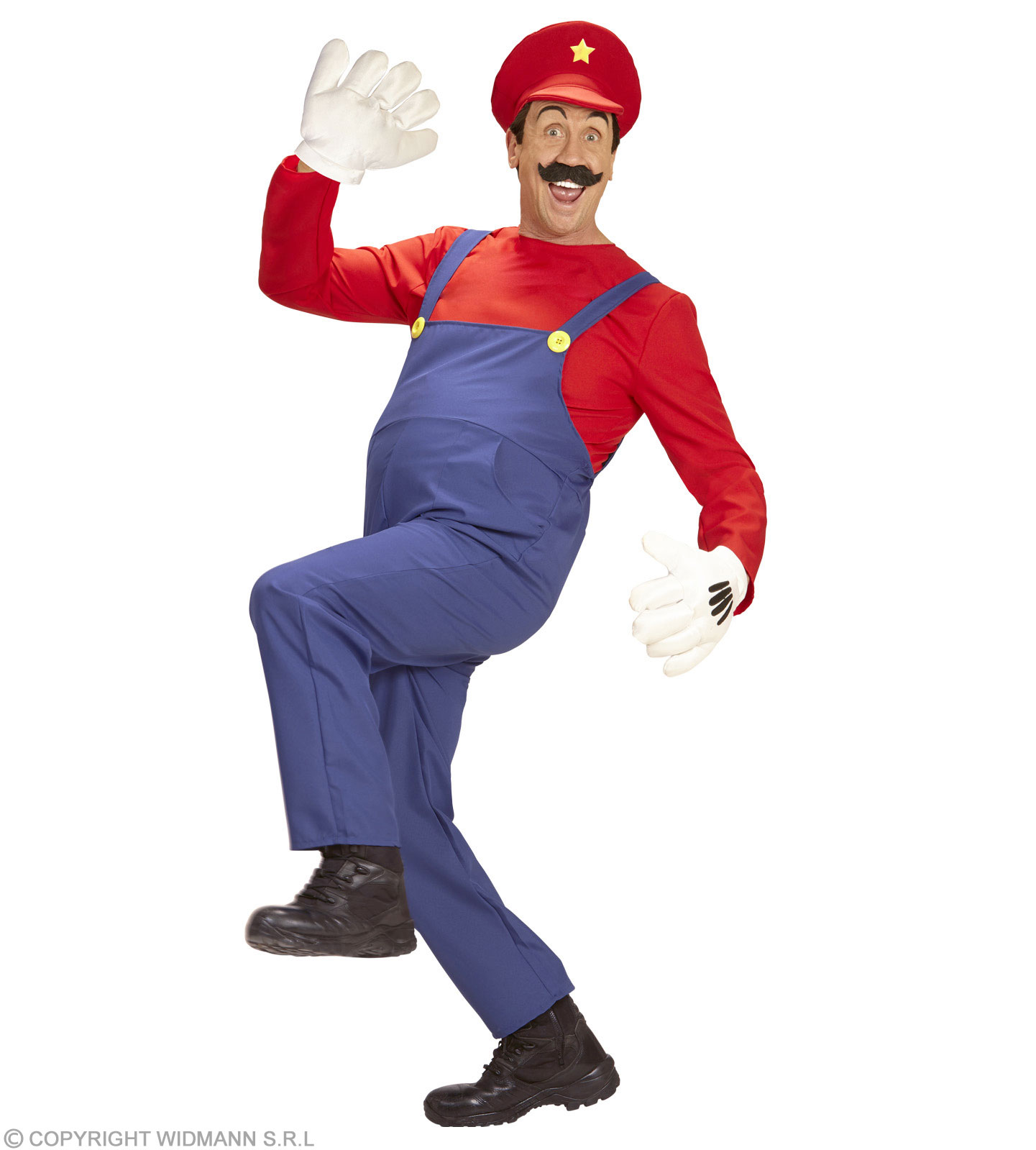 Mario Kostüm LARGE für Erwachsene