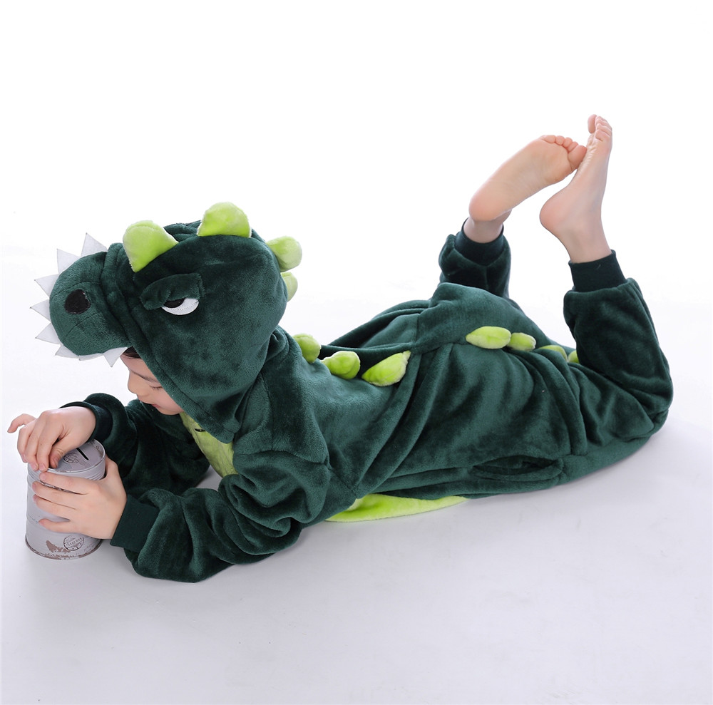 Grüner Dino Overall Größe 140cm