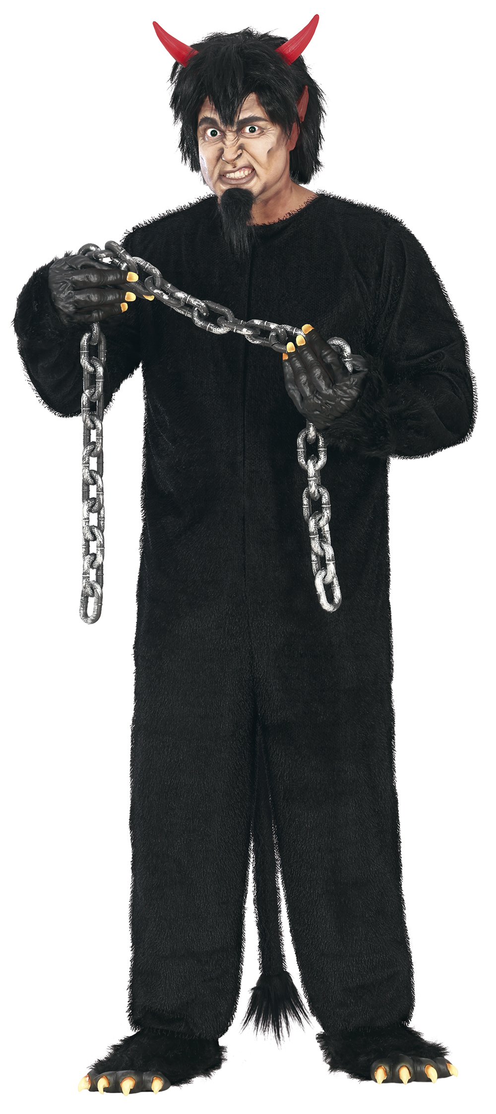 Schwarzer Kurzhaar Plüsch Overall 54-56   XL