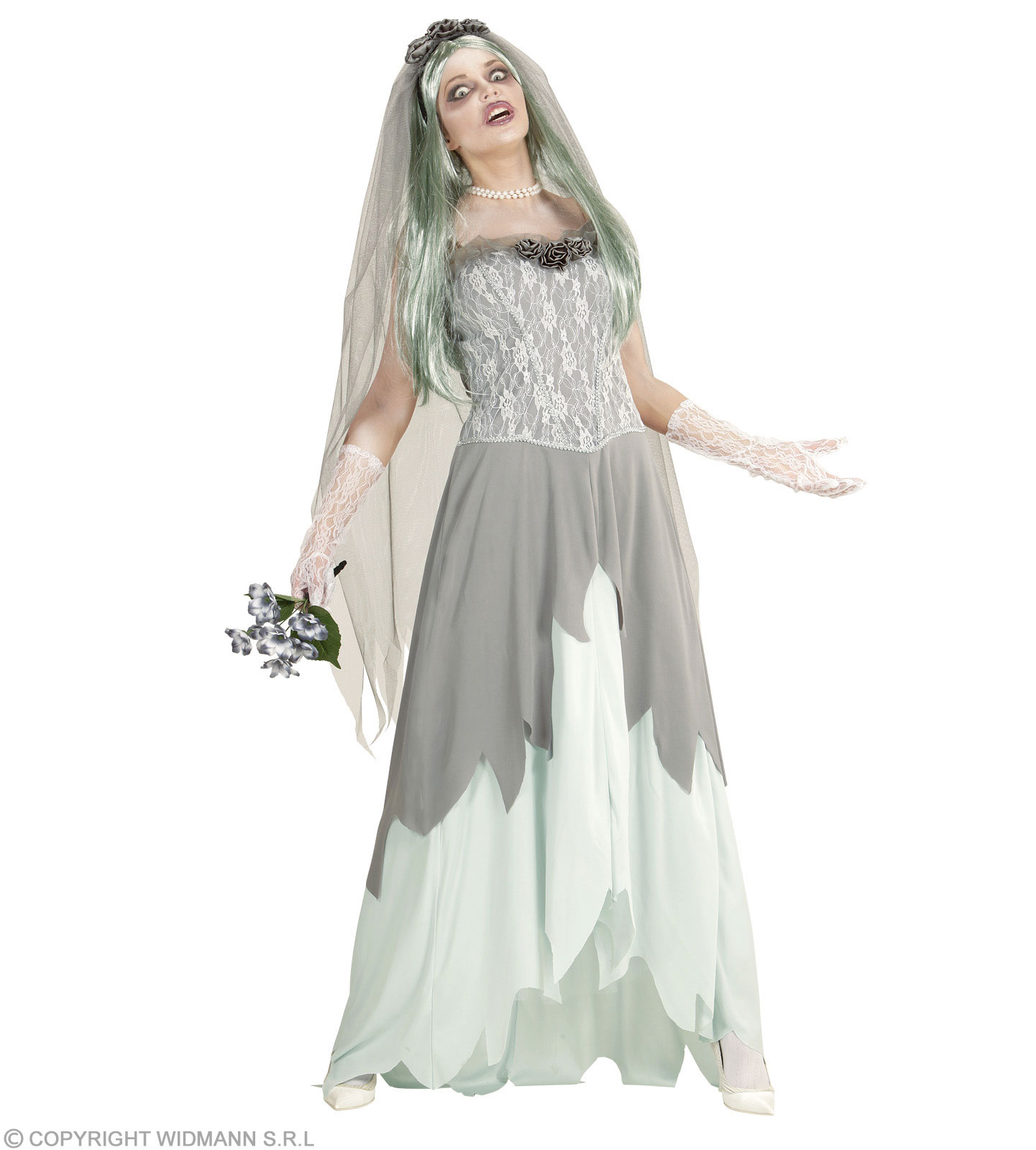 Zombie Braut  Kleid  LARGE mit Schleier