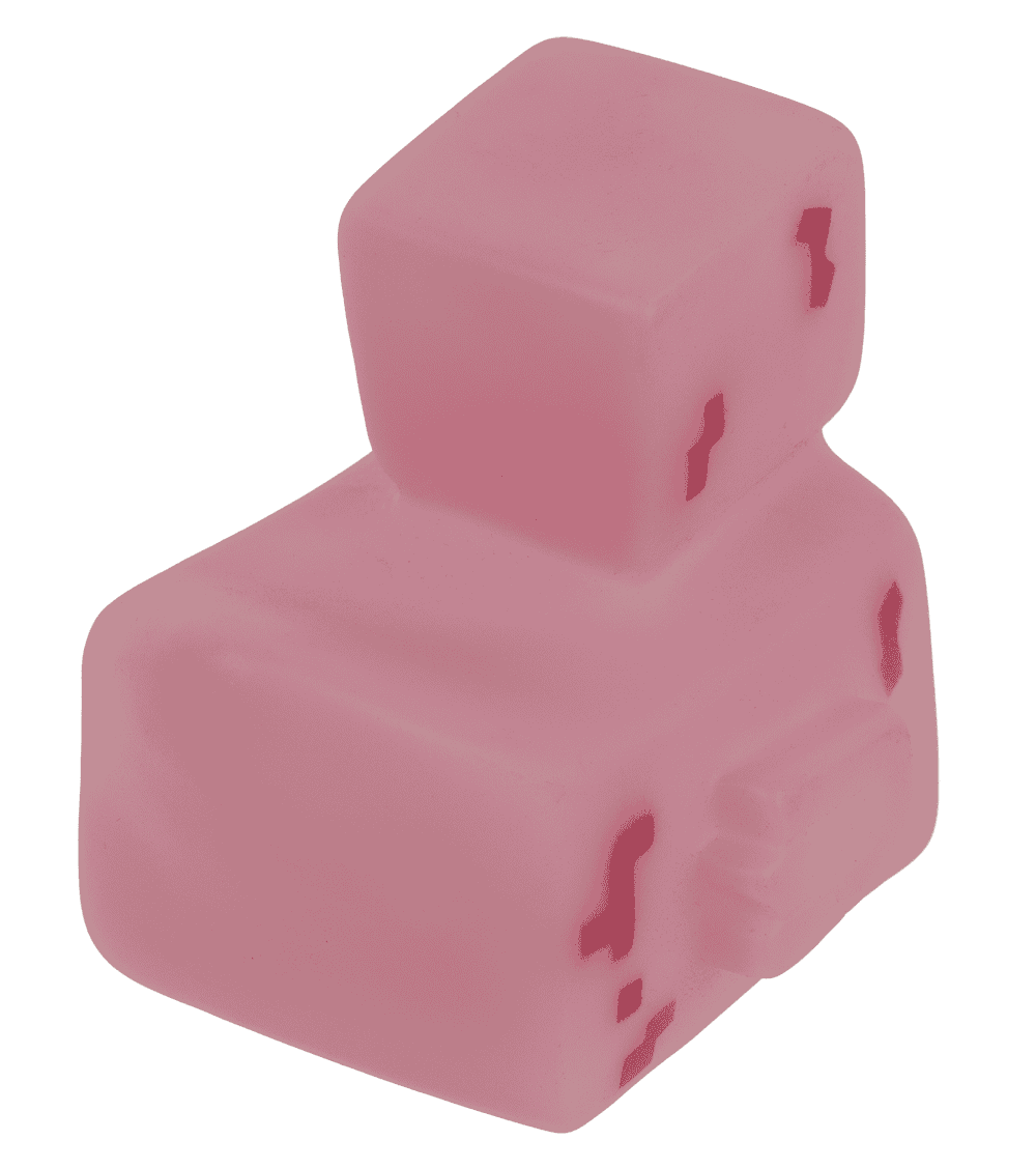 4er Set Mini PIXEL Quietschenten 6x5,5 cm sortiert Farben