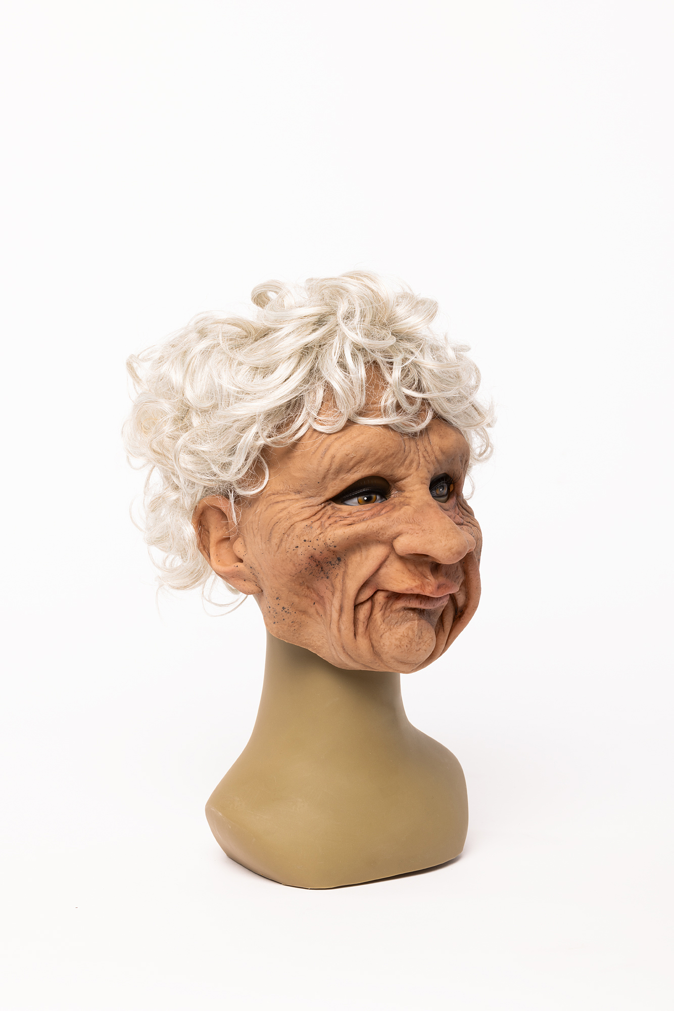 Latex Maske Oma Nelli alte Frau SuperSoft beweglicher Mund