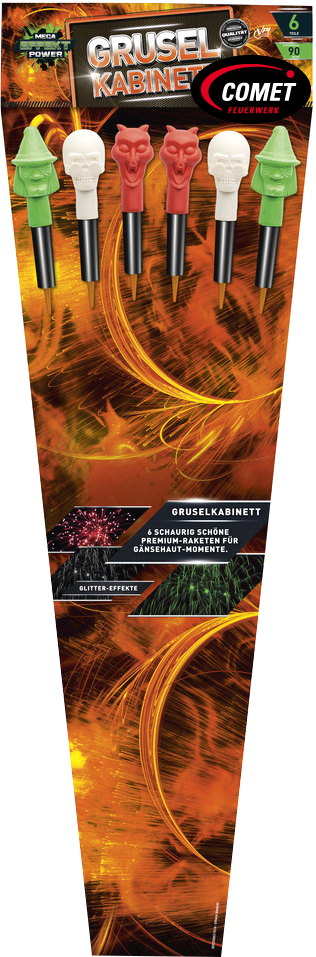 Raketen Set Grusel Kabinett 6er