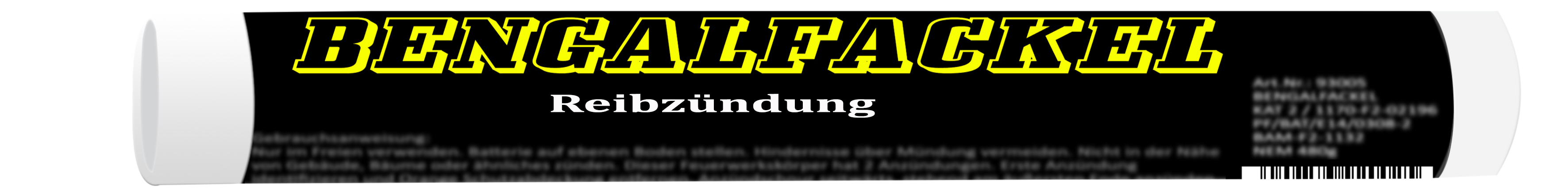 Bengalische Handfackel GELB 90 Sekunden