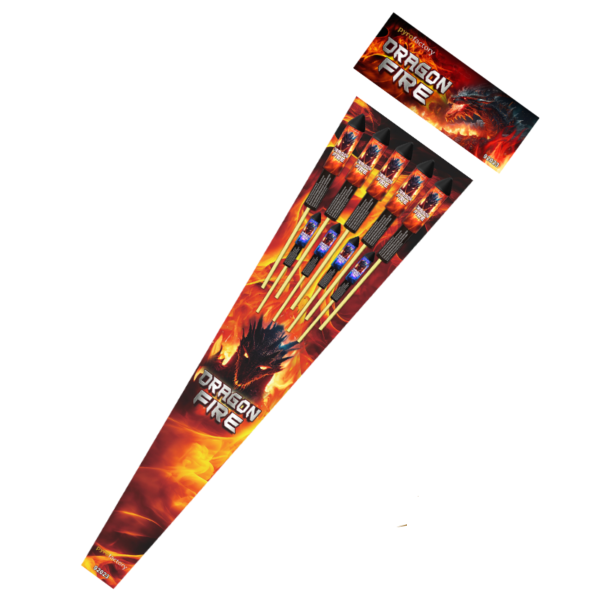 Dragon Fire Raketen SET 9teilig