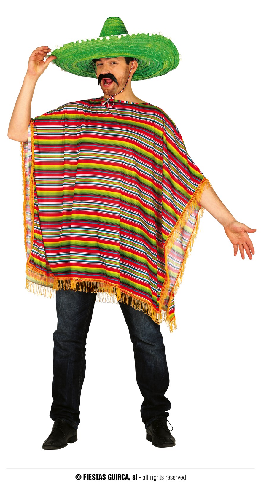 Mexikanischer Poncho  52/54  L