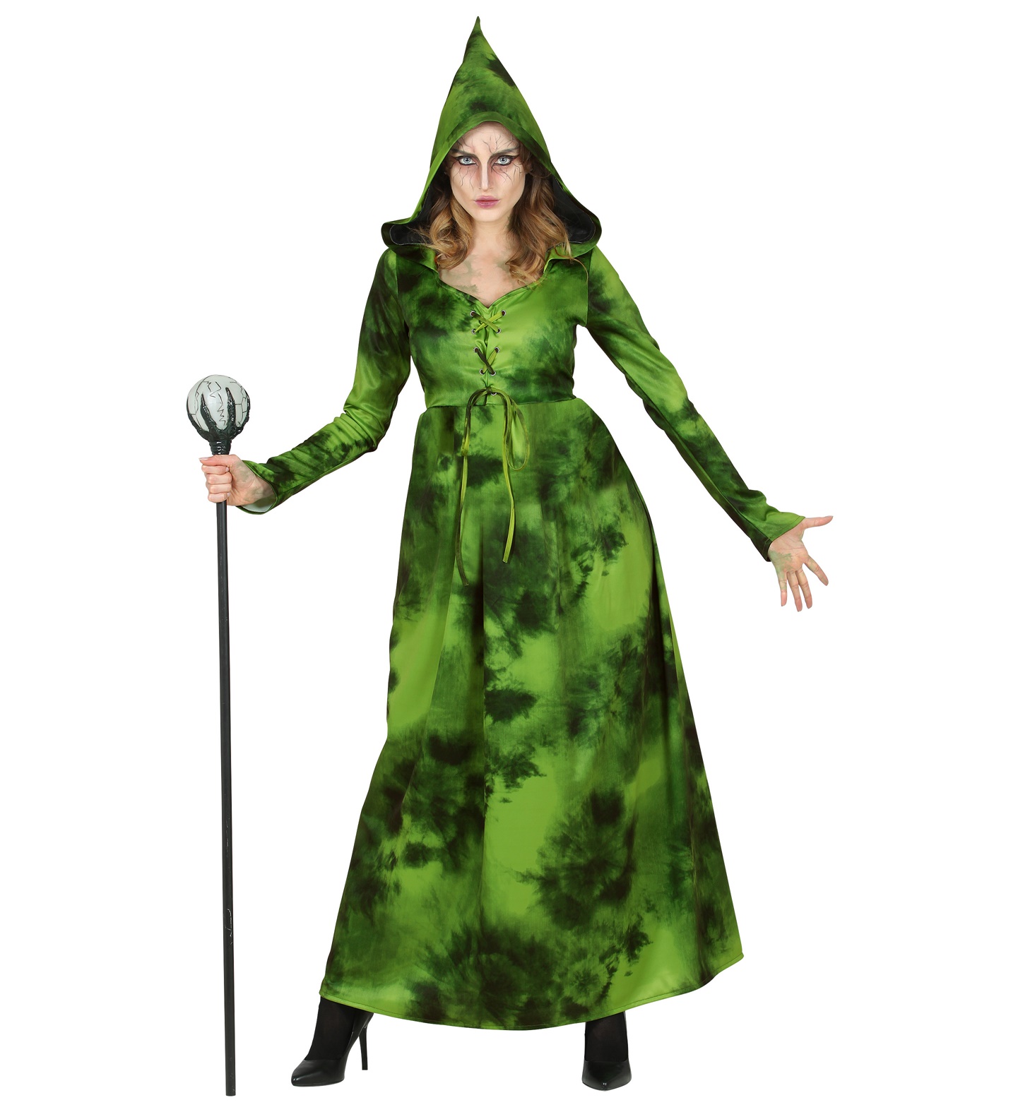 Waldhexe Kleid mit Kapuze MEDIUM