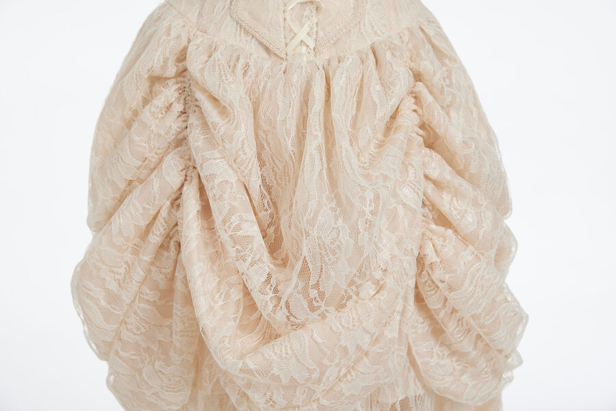 Corsage Kleid beige  L  Gr.38/40