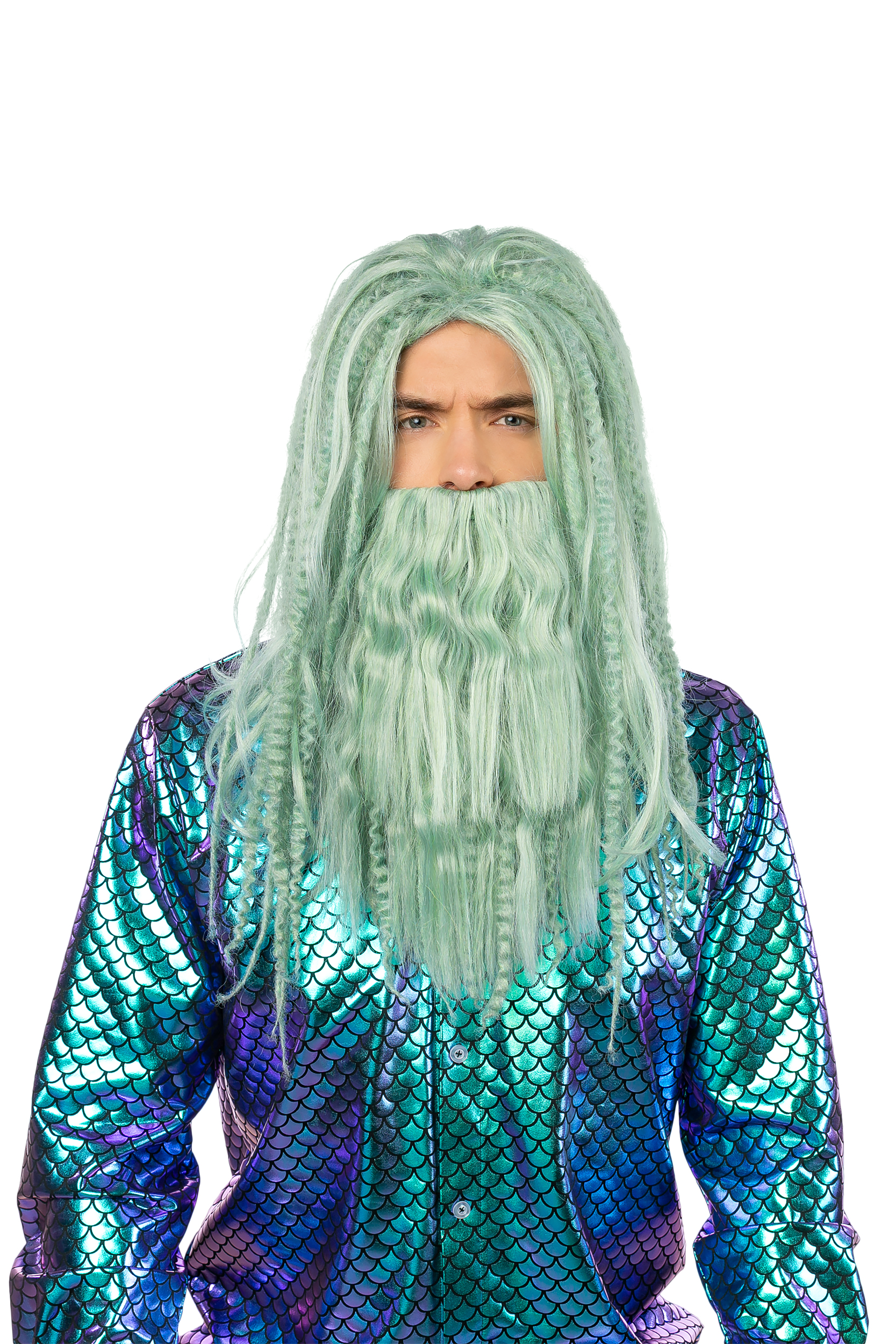 Perücke Neptun - Wassermann mit Bart