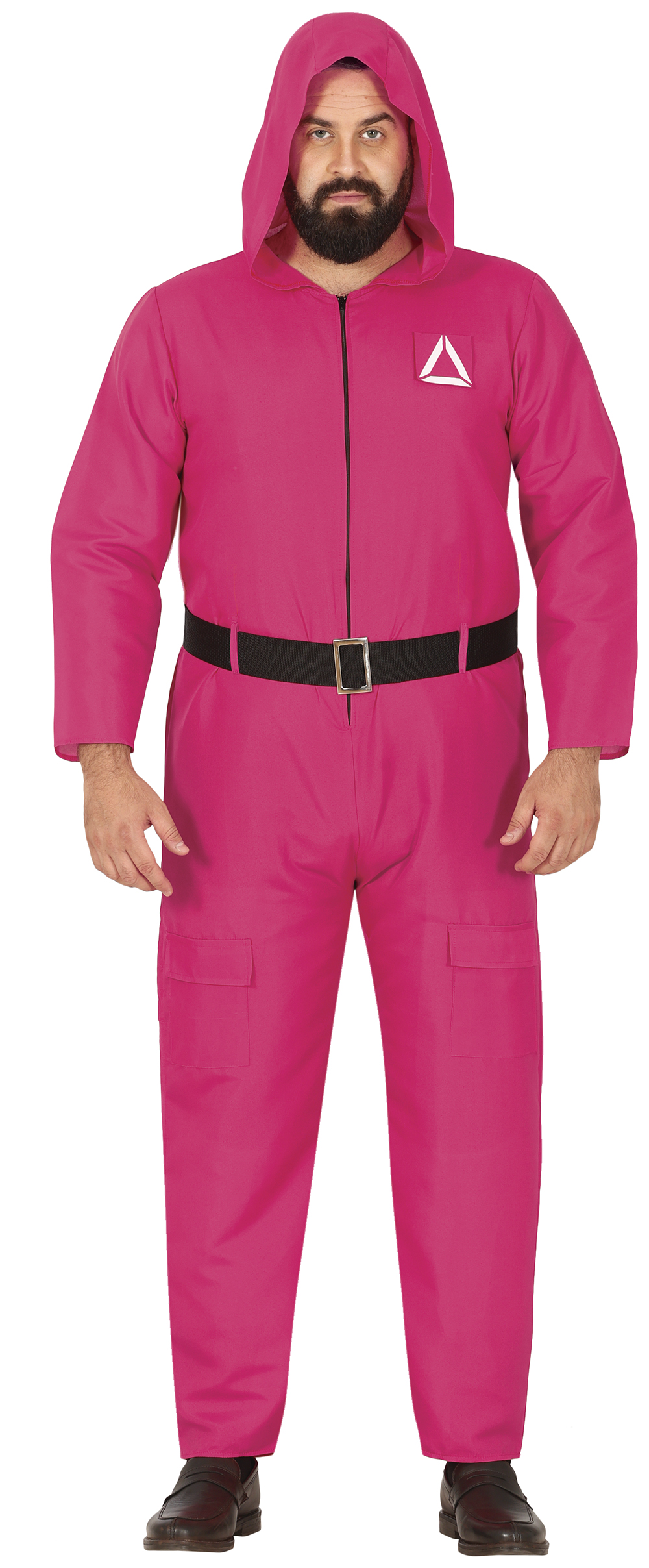 Gamer Overall mit Kapuze pink  46-48  S