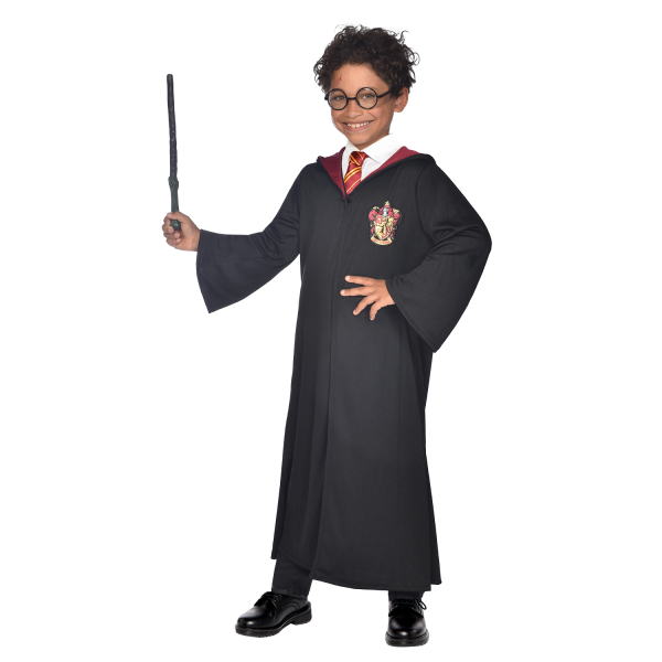 Harry Potter Mantel  8-10 Jahre mit Stab und Brille