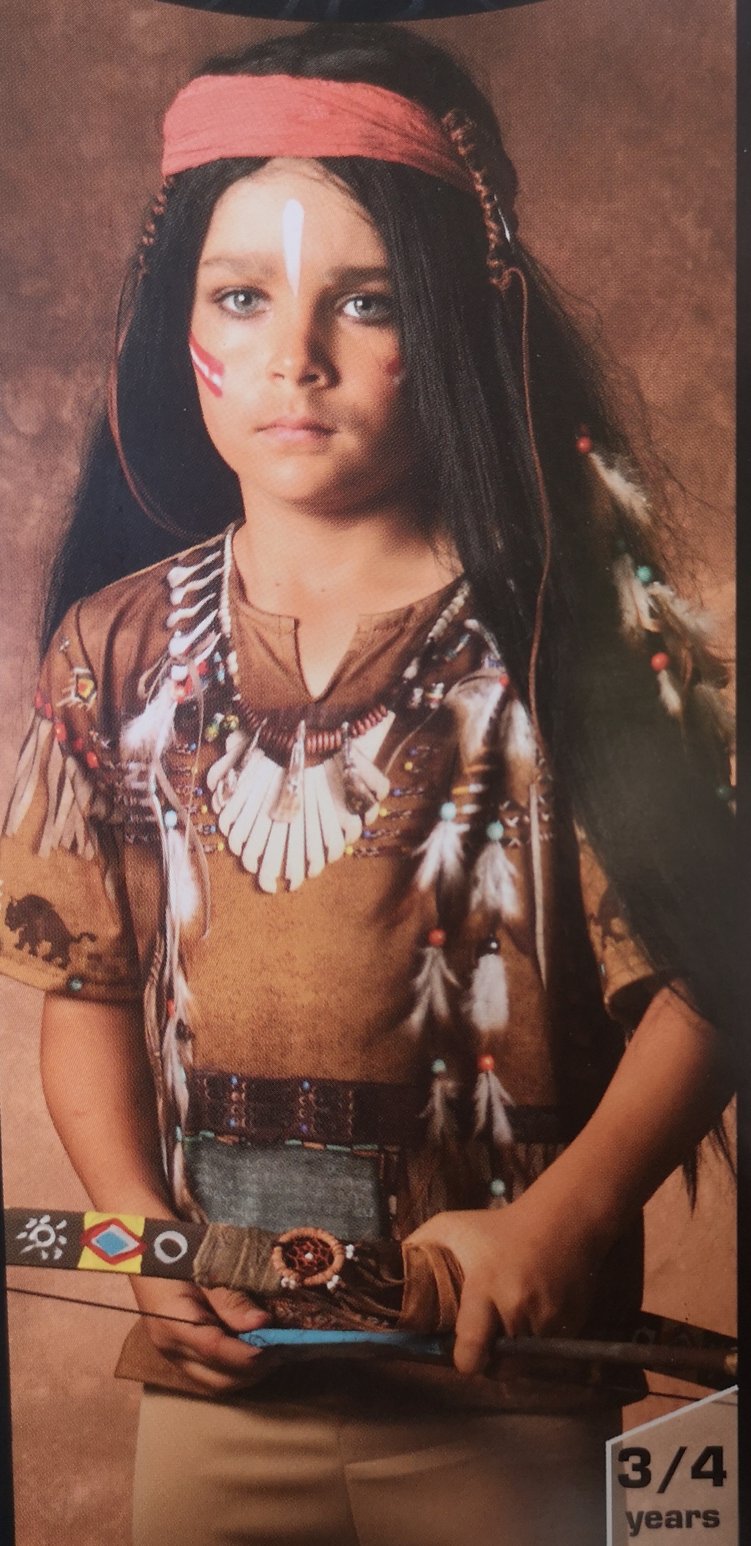 T-Shirt Indianer  3/4 Jahre