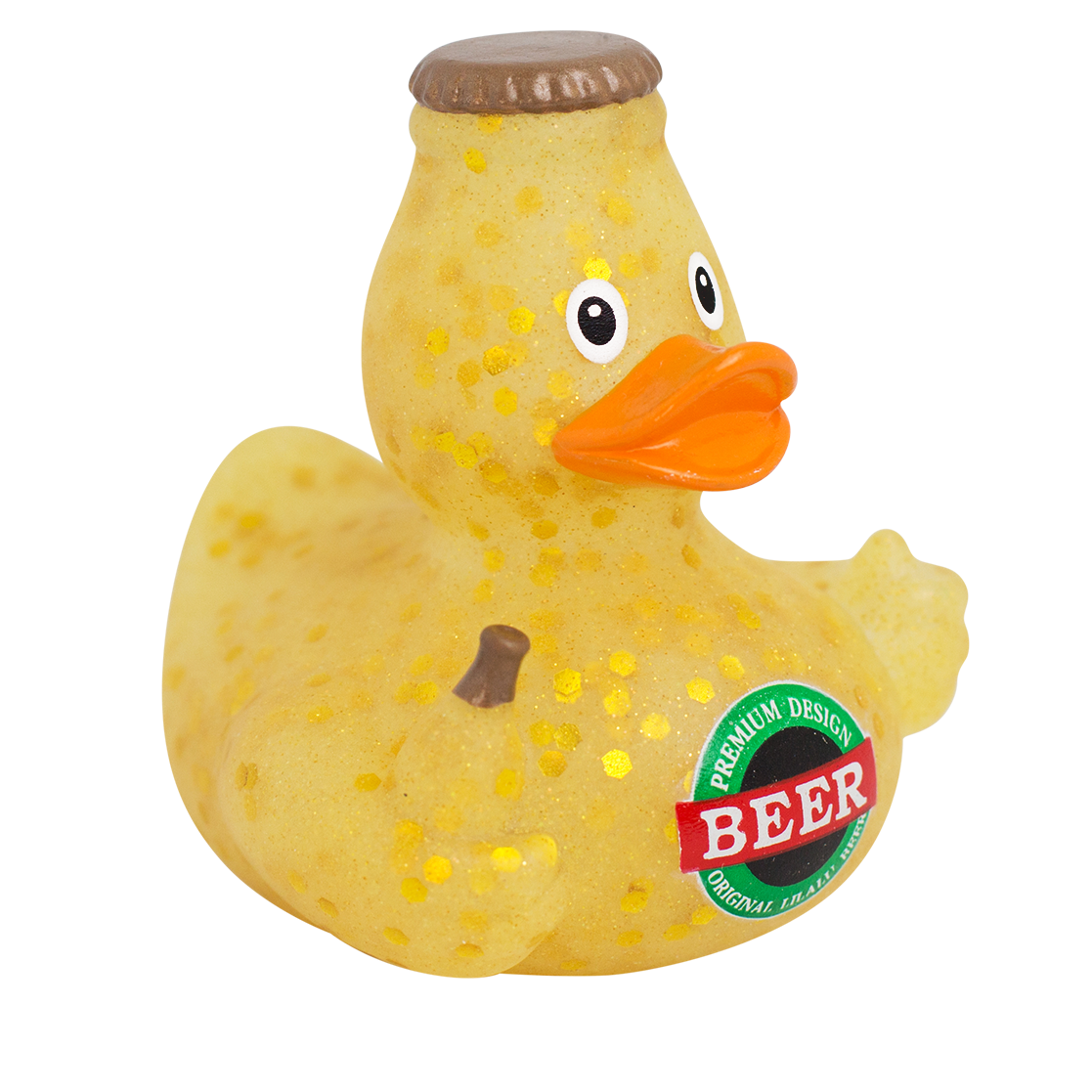 Badeente Bierflasche  ca. 8,5cm