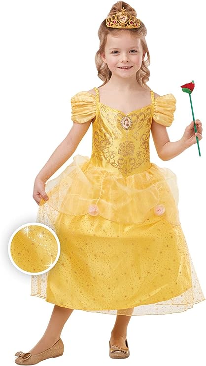 Glitter Bell Kleid gelb 5-6 Jahre