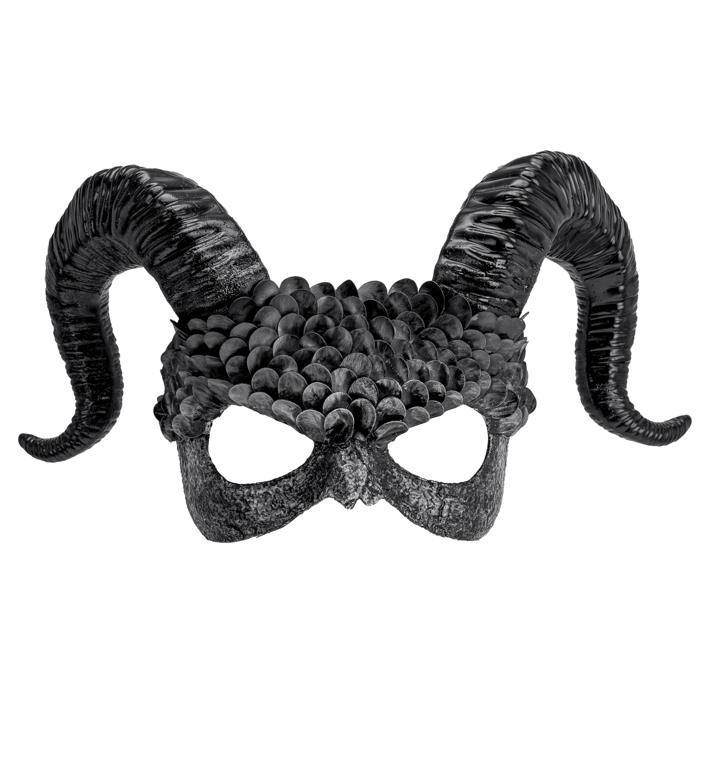 Dämon Maske schwarz Commedia dell´arte