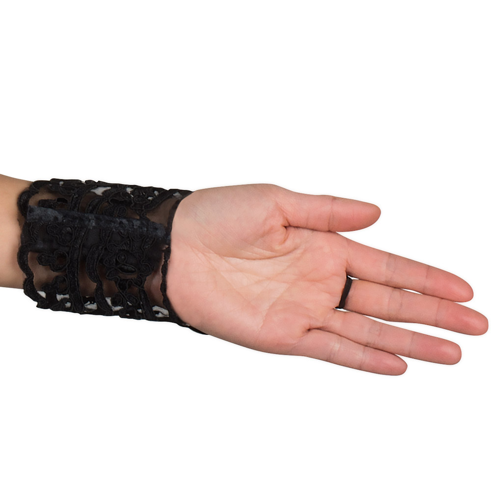 Handschuhe/Handgelenk schwarz-spitze