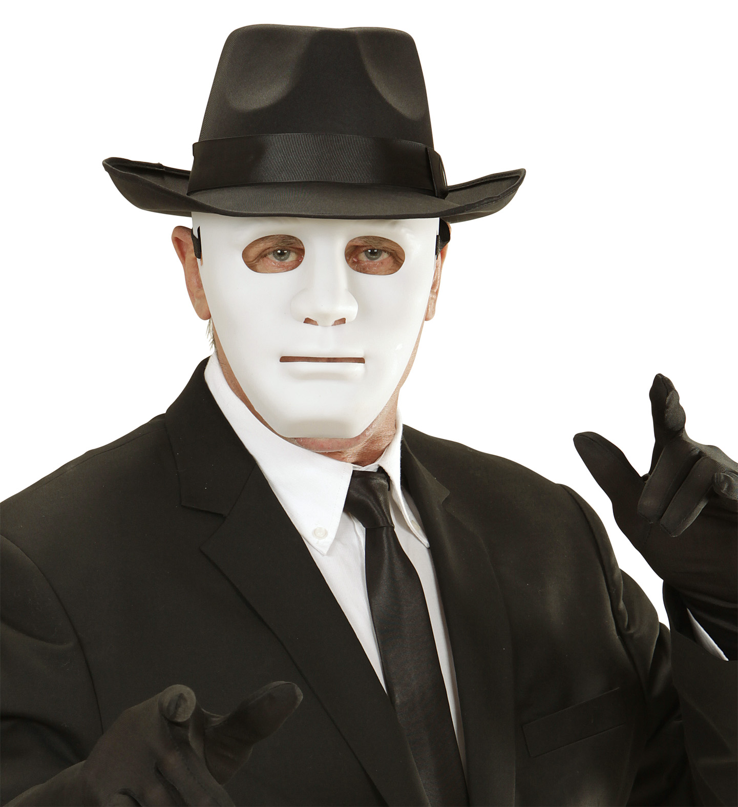 Maske ganzes Gesicht weiß