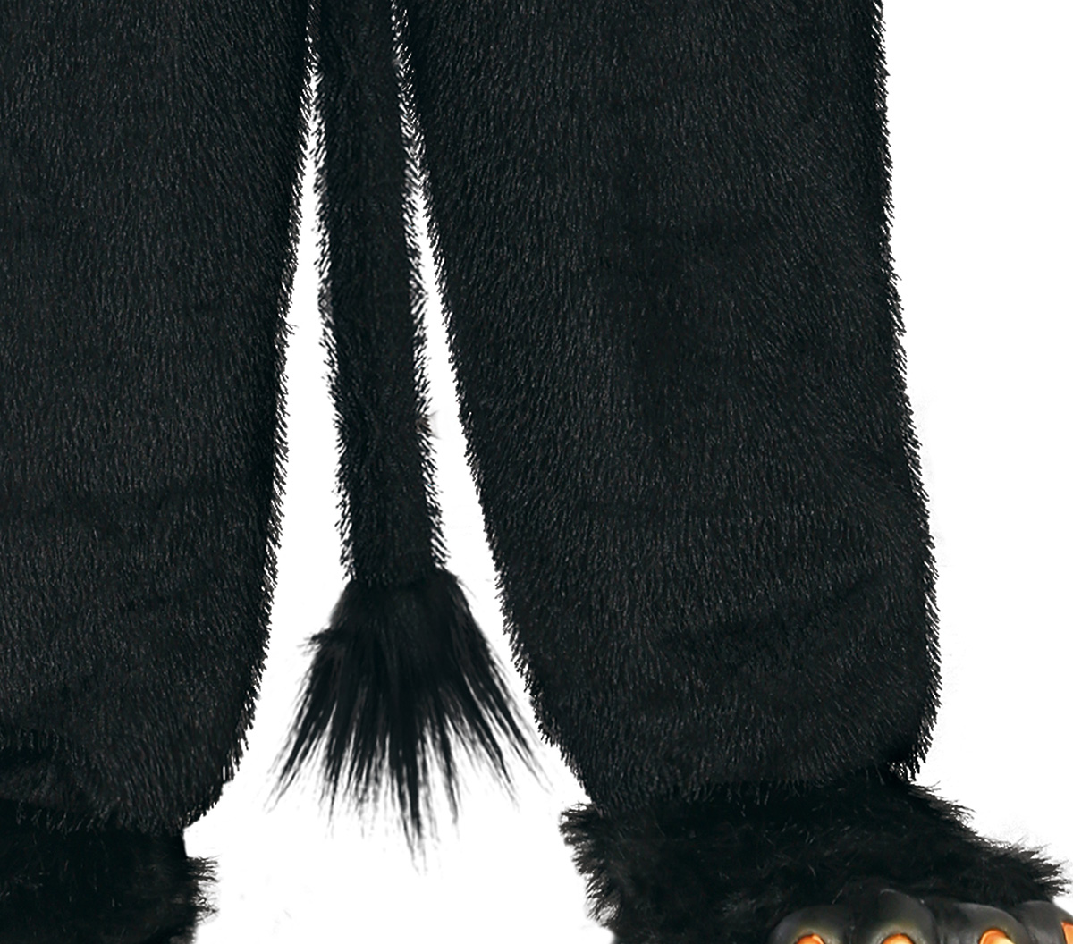 Schwarzer Kurzhaar Plüsch Overall 48-50  M