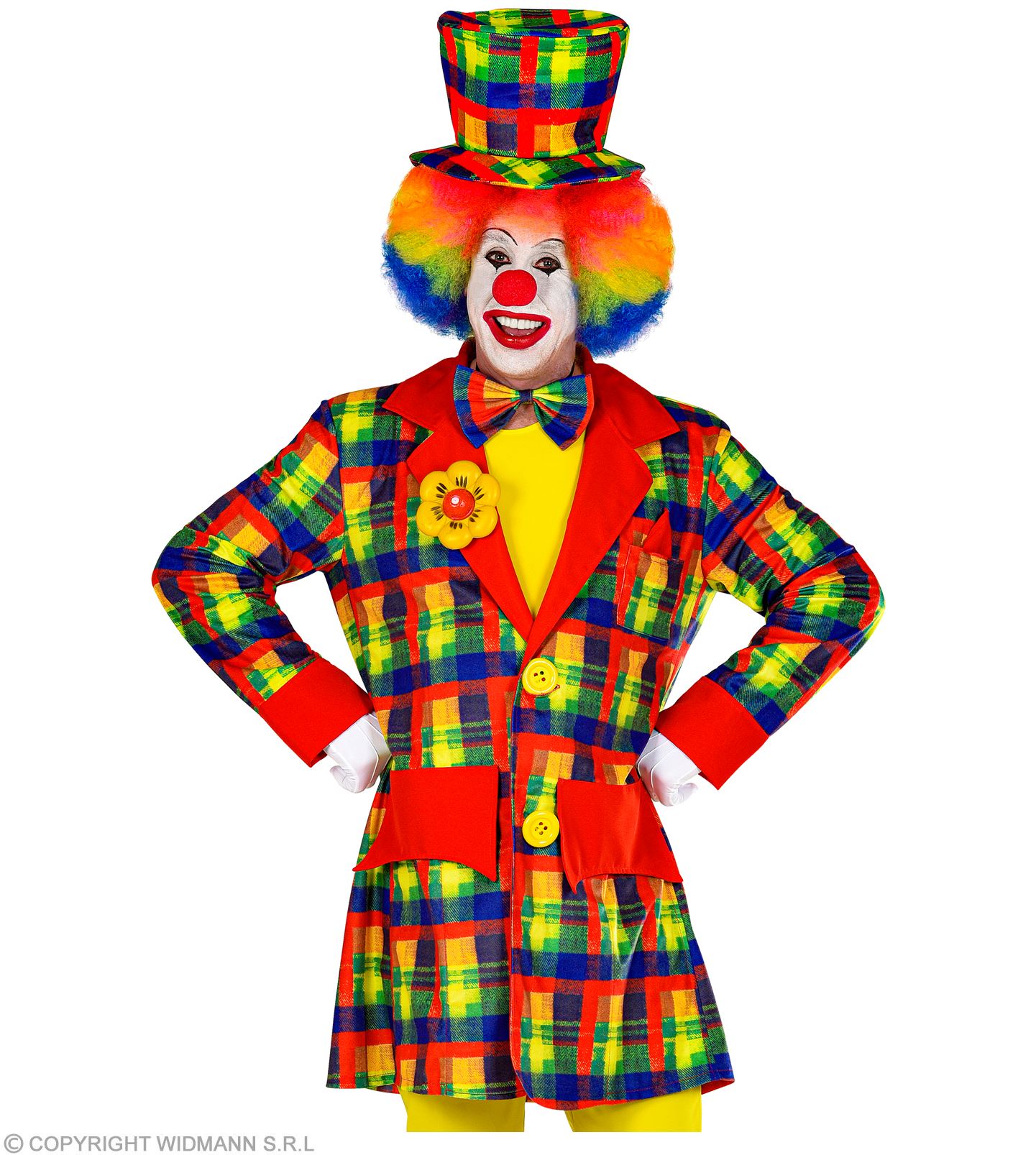 Clown Mantel karriert  S