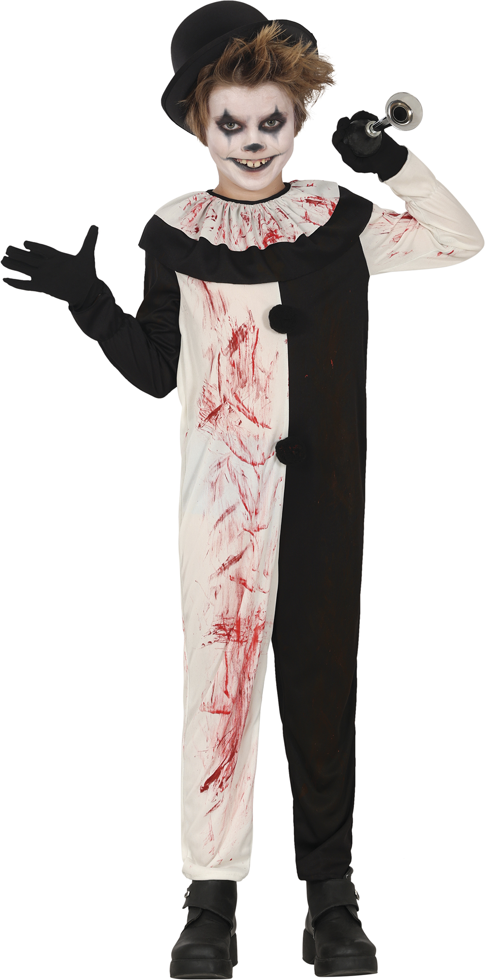 Blutiger Terror Clown schw.-weiß 7-9 J
