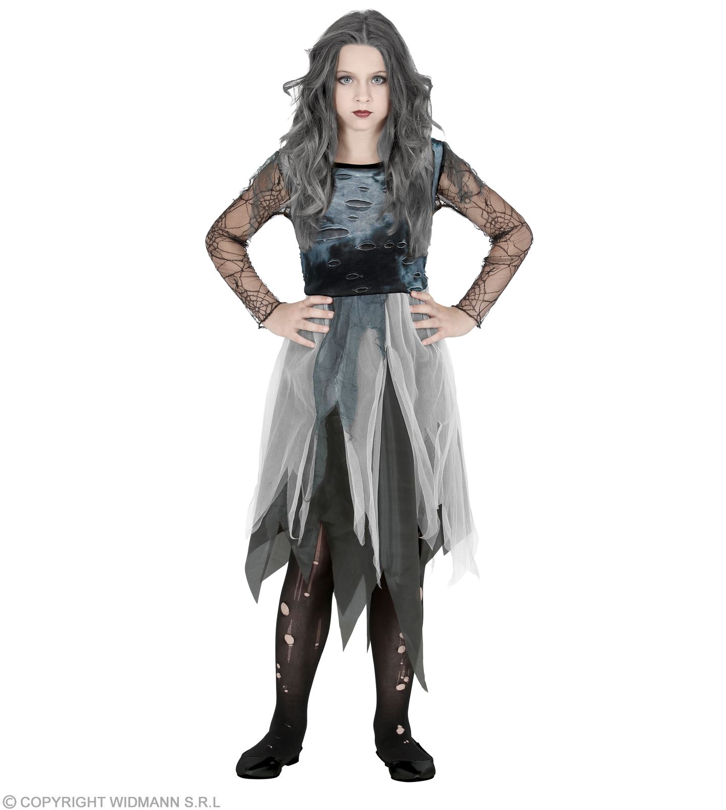 Ghostly Spirit Kleid Gr. 158 grau