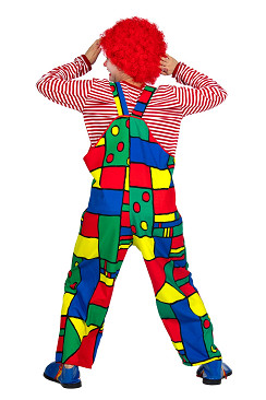 Bunte Clown Hose für Damen Gr. 38