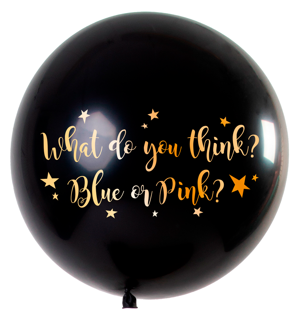 1 Stk.Gender Party Latex Ballon 90cm BLAU