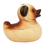 Mops Quietschente  ca. 8,5cm