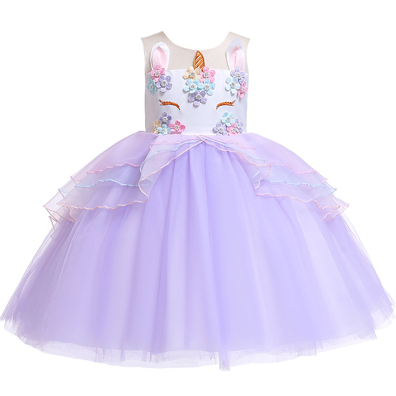 Lavendel Prinzessin Kleid Gr. 98