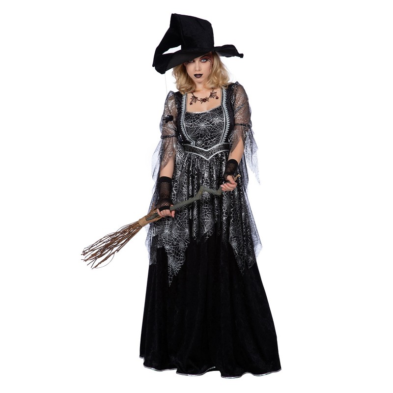 Spider Witch Kleid  Gr.42  silber-schwarz
