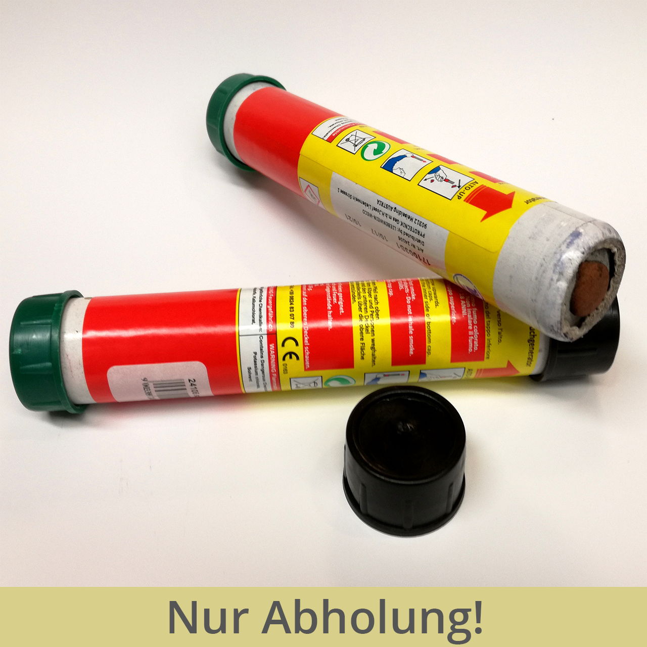 Handrauchfackel schwarz Brenndauer ca. 50sec