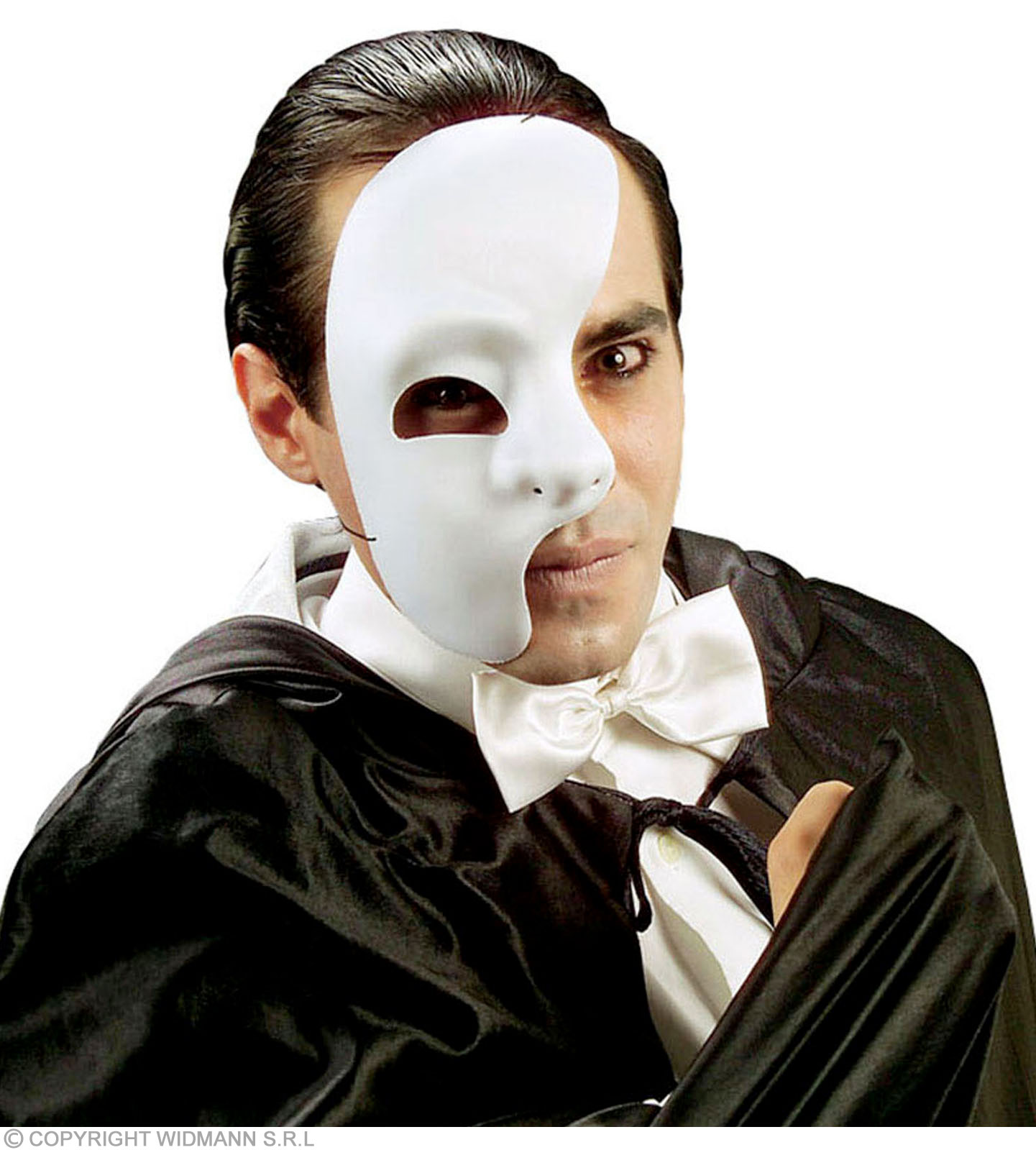 Textilmaske Phantom weiss