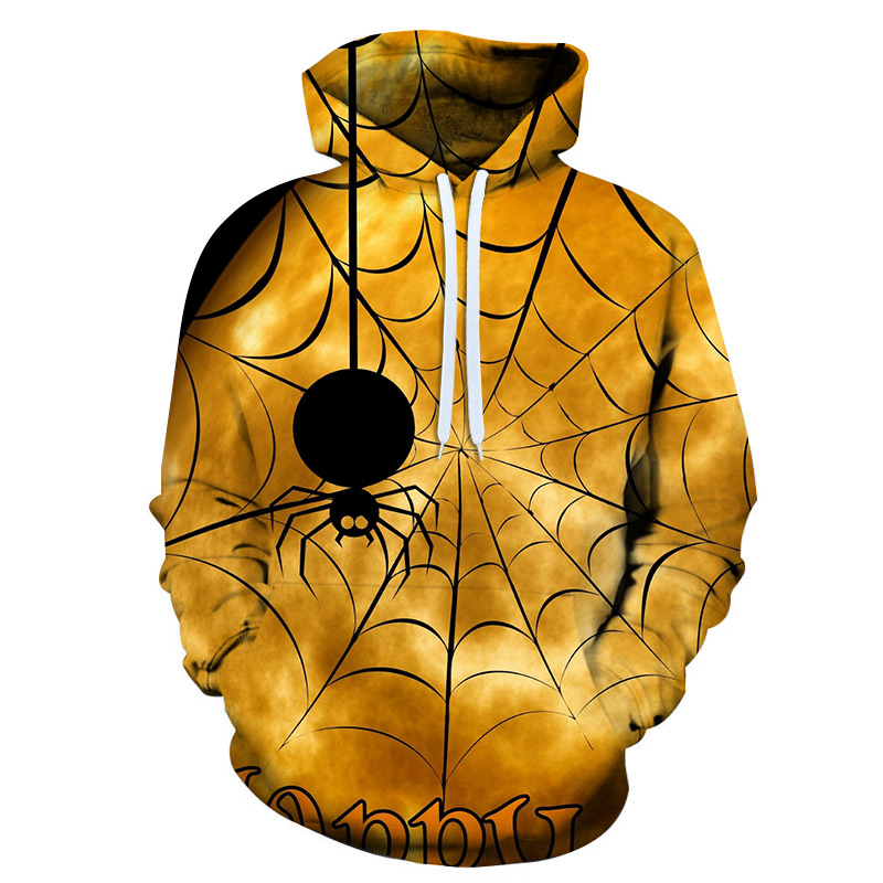 Halloween Hoodie MEDIUM  3D Druck Spinne  (XL)
