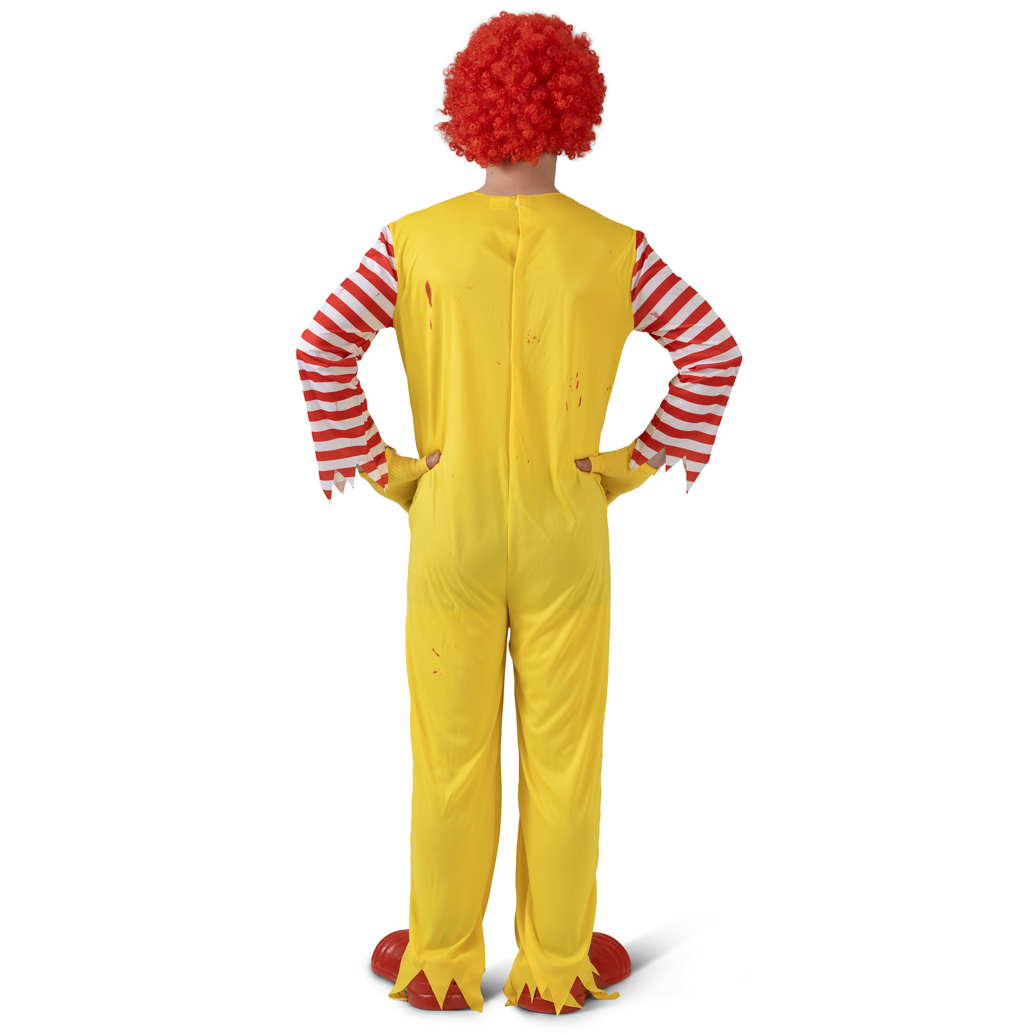 Halloween Clown 52-54 gelb-rot mit Blutflecken