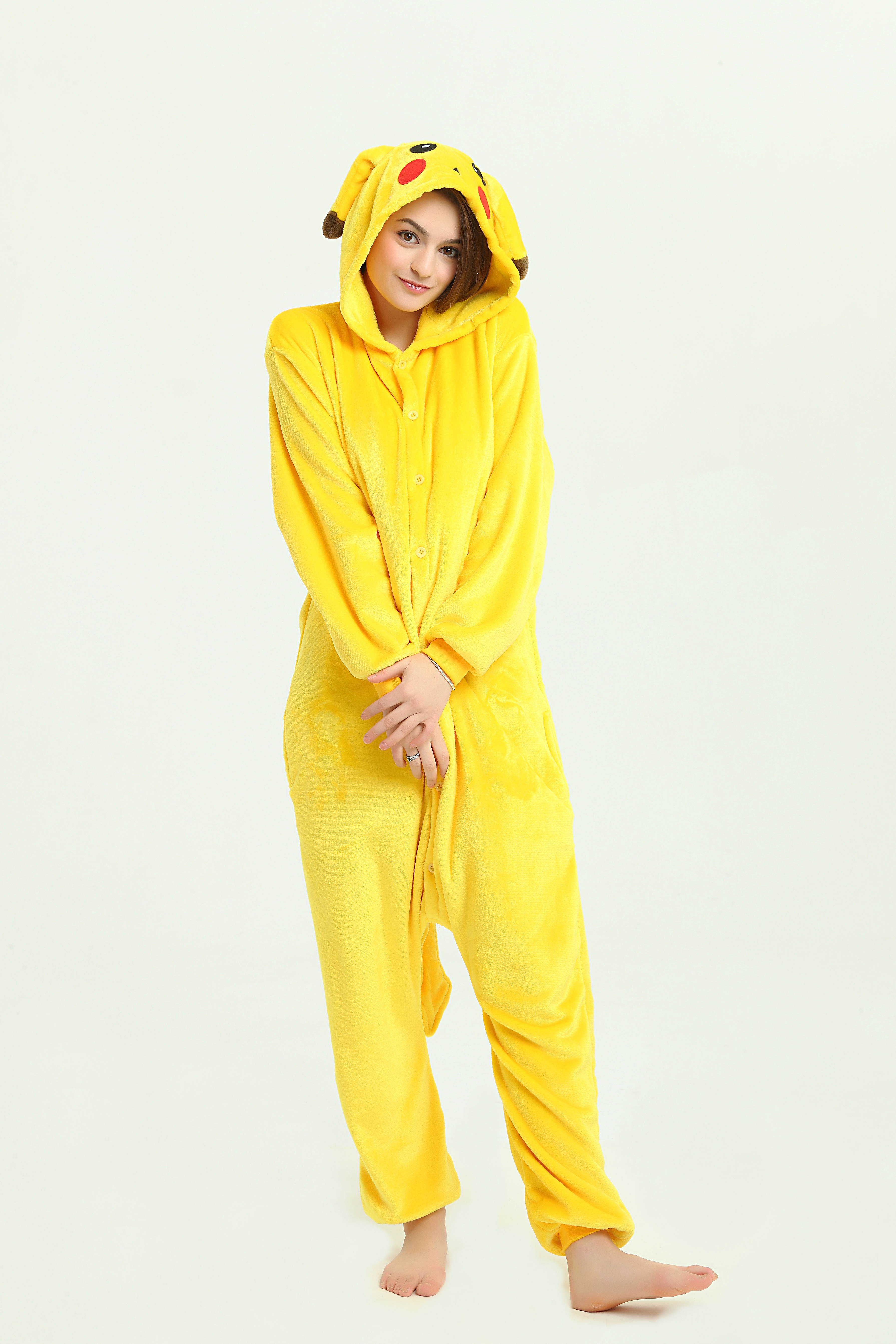 Gelber Comic  Kostüm Overall Größe MEDIUM für Erwachsene