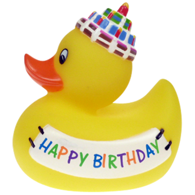 Happy Birthday  Badeente  8cm