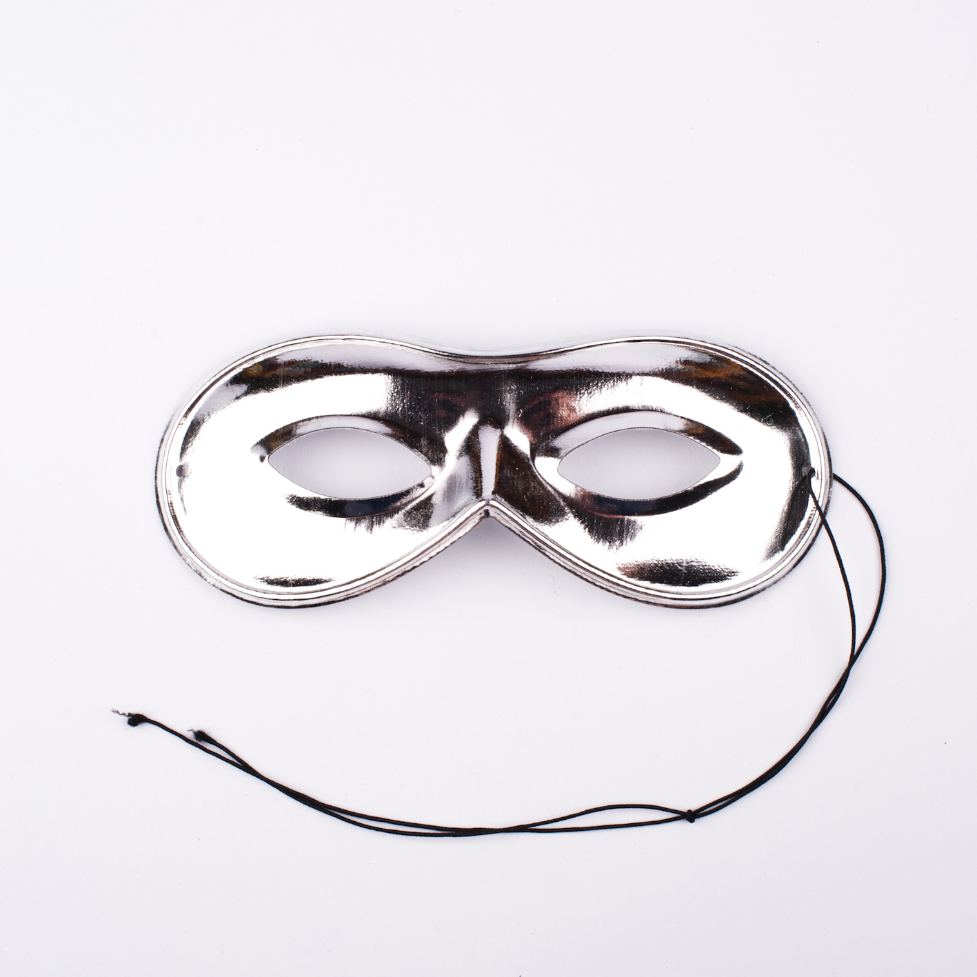 Augenmaske silber glänzend