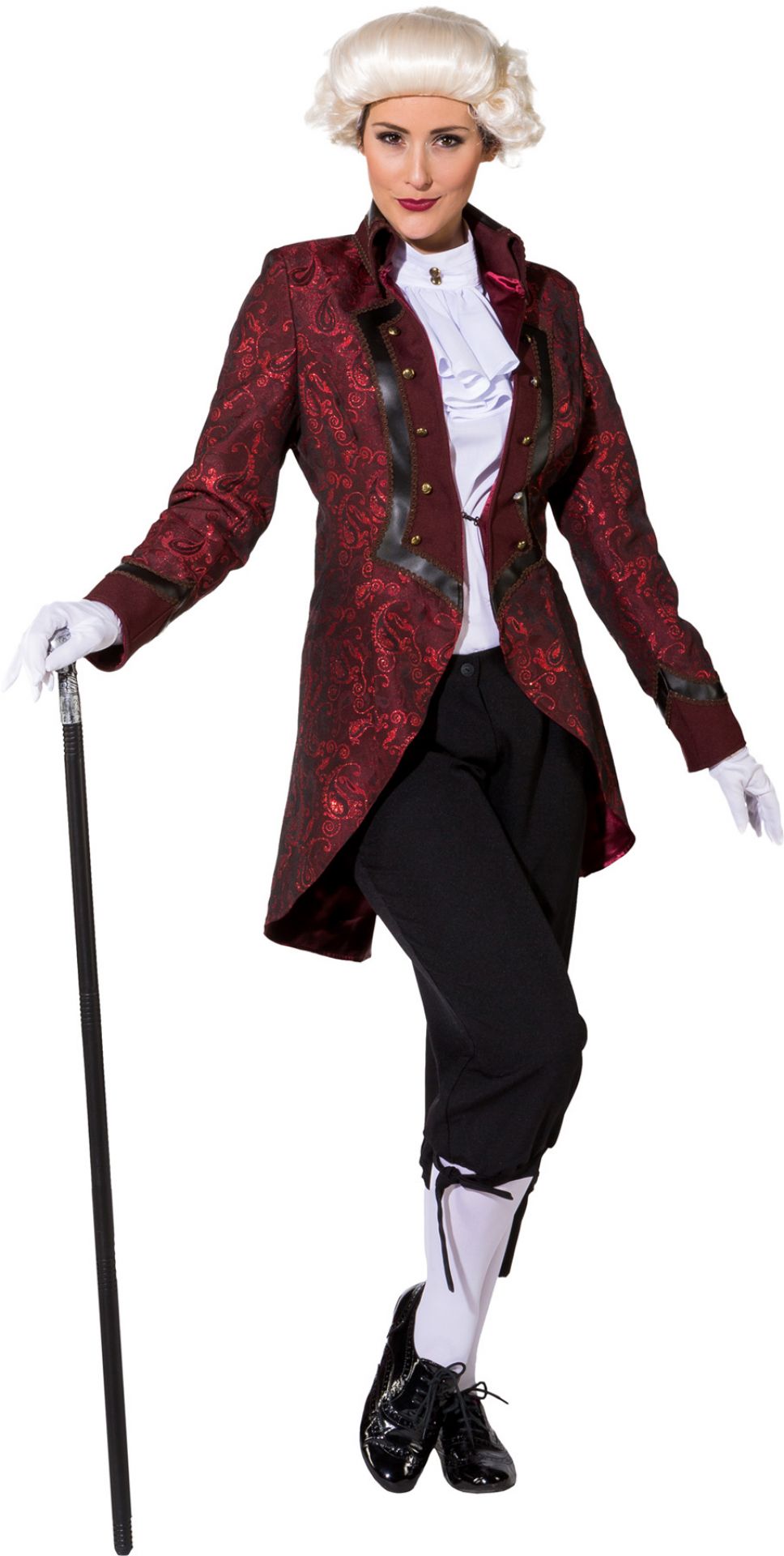 Jacquard Jacke de Luxe weinrot  Gr.  36