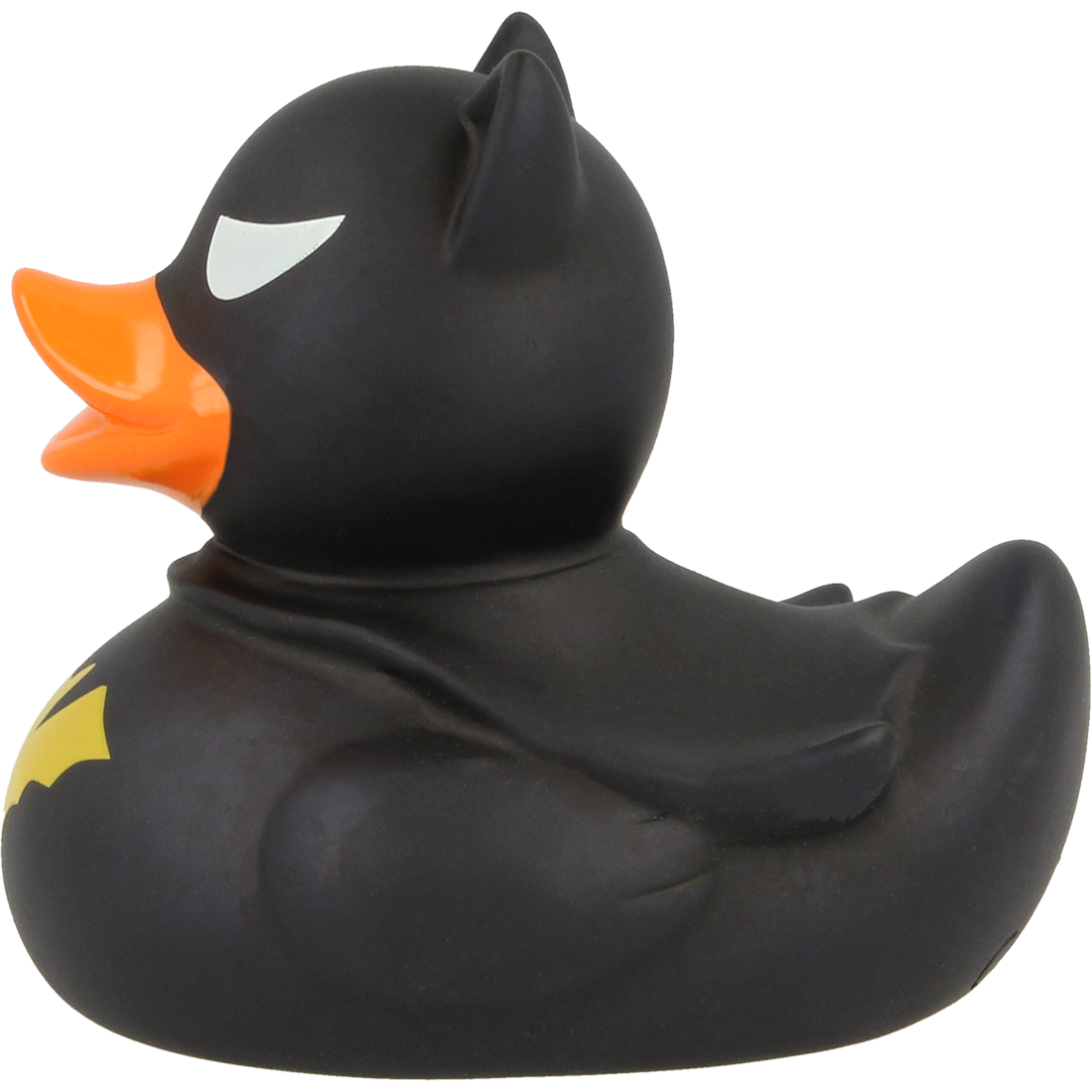 Badeente "Dark Bat" schwarz-gelb ca. 8,5cm