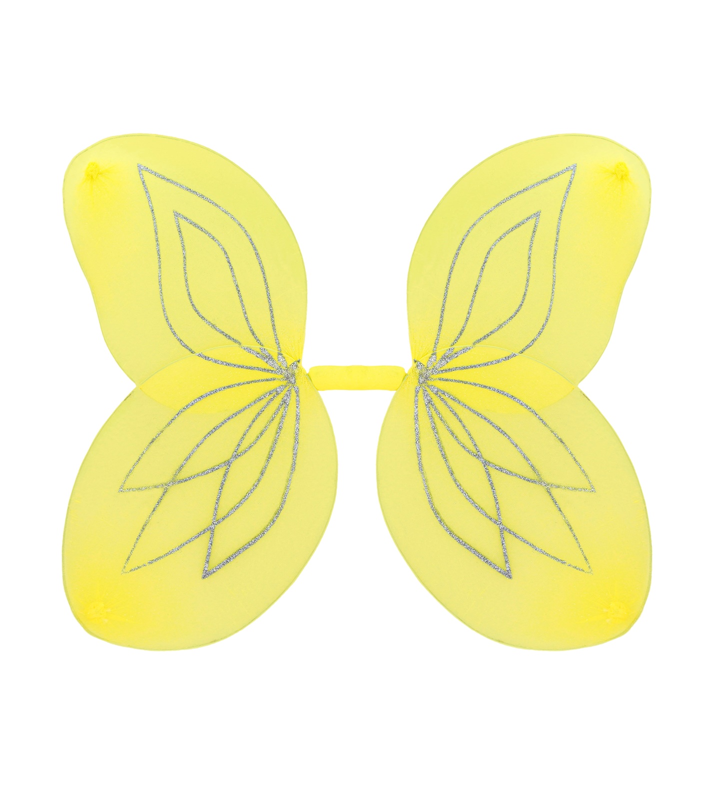 Gelbe Glitzerflüge 55x48cm